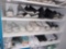(6) Closet Shelves of Ladies' Shoes including New Water Shoes, Keds, etc, Sz 6-7