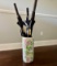 CERAMIC UMBRELLA HOLDER WITH CONTENTS