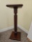 Bombay Company?Mahogany Wood Pedestal Plant Fern Stand with Gold-tone Brass? Feet