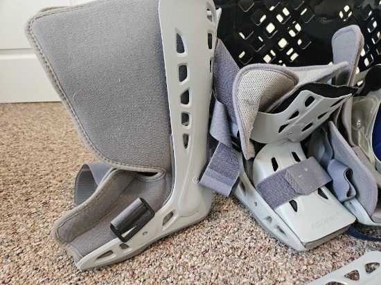FOOT INJURY, WE GOT YOU! Laundry tote full of foot and ankle supports