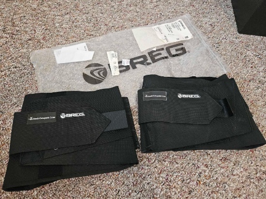 (2) BREG BACK BRACES, ONE NEW IN BAG