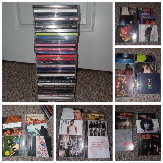 MIXED MUSIC LOT including: The Doors, AC/DC, Black Eyed-Peas, etc