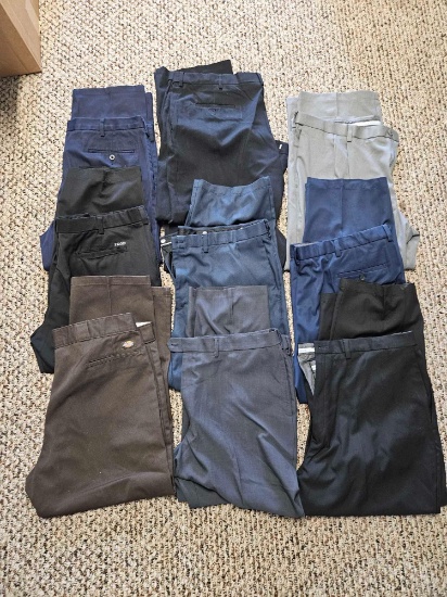 Men's slacks and golf pants including Dickies