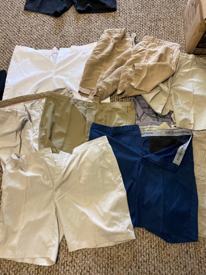 8 pairs of Mens shorts including name brands Greg Norman Tommy Bahama etc