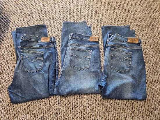 3 pairs of Harley Davidson Boot Cut Jeans