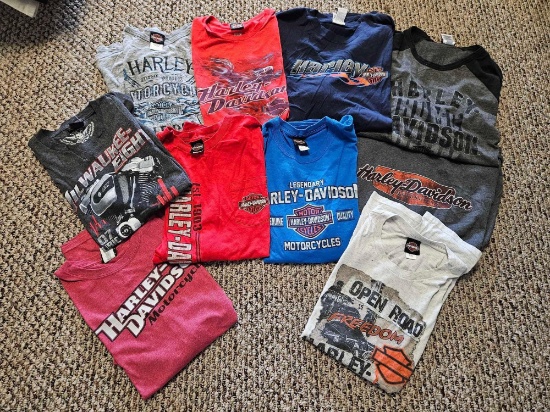 10 Harley Davidson Branded shirts - Barnett El Paso Tx