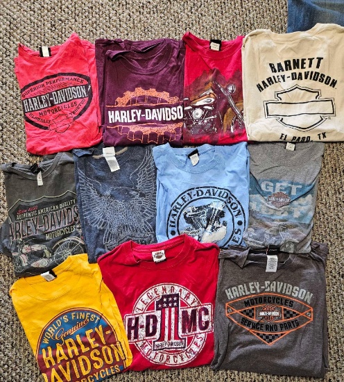 12 Harley Davidson branded shirts - Barnett, El Paso Tx