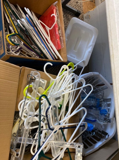 Huge lot of clothes hangers