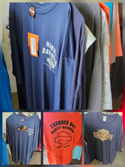 (7) NEW TAGGED HARLEY DAVIDSON TSHIRTS plus more HD