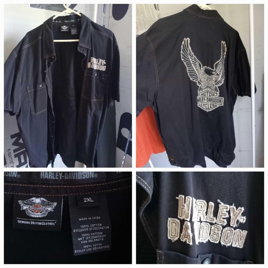 Harley Davidson branded button up Shirts including NEW TAGGED