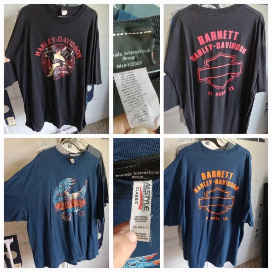 Large Group of 2XL & 3XL Harley Davidson Men's Apparel including (1) Tagged New