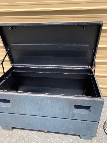 STEEL JOBSITE TOOL STORAGE CHEST 48W x 24L x 28H in.
