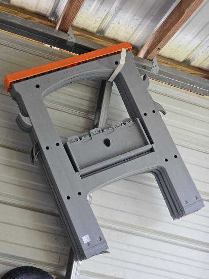 2 Plastic Sawhorses