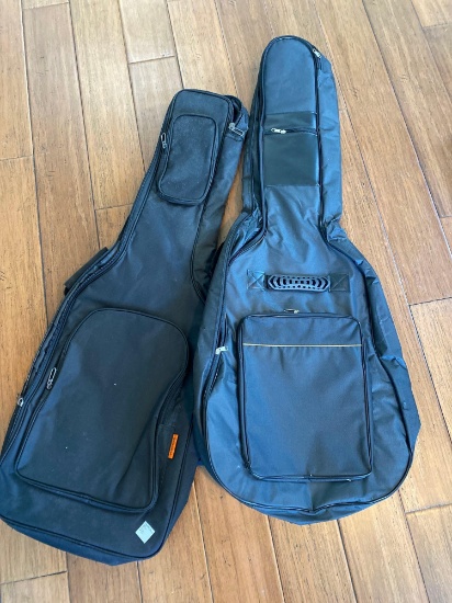2 Soft padded guitar cases