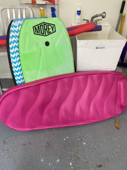 Pool equipment Floats and Morey boogie boards