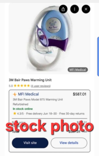 3M BAIR PAWS WARMING UNIT