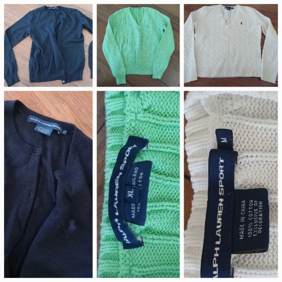 (8) RALPH LAUREN Ladies' Apparel (S-XL) Sweaters and CUTE Skirt! Plus Michael Kors