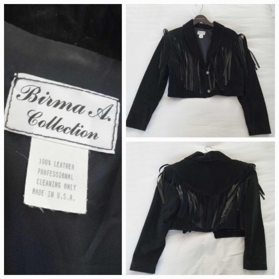(3) Fun Ladies' Fashion Jackets including fringed cropped leather & Linea by Louis Suede, Ralph