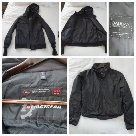 Pair of Great Ladies' Apparel including Baubax (M) Bomber Jacket & Warm & Safe Heated Gear (S)