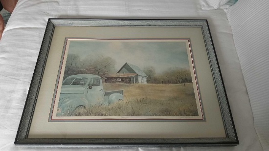 "Yesteryear" Signed and Numbered Hubert Theroux Lithograph/Print?, framed and Matted