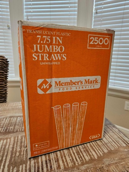 2500 BOX OF JUMBO STRAW