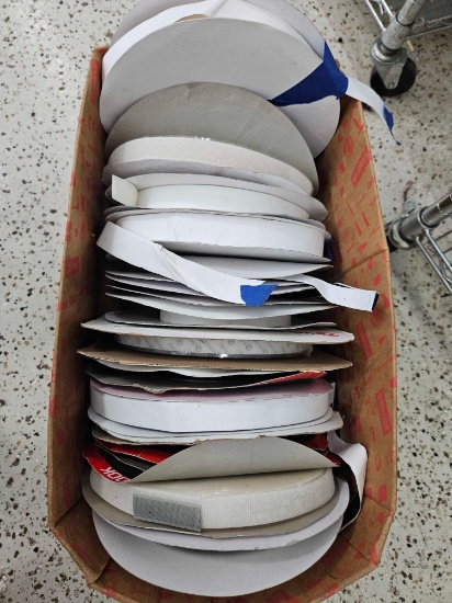 LARGE BOX OF VELCRO, HOOK AND LOOP ADHESIVE ATTACHMENT