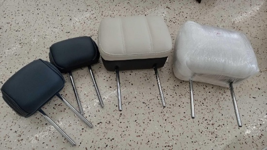 (2) Sets of Headrests, Blue- Ford F150, White - Range Rover