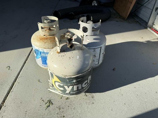 (3) Propane tanks