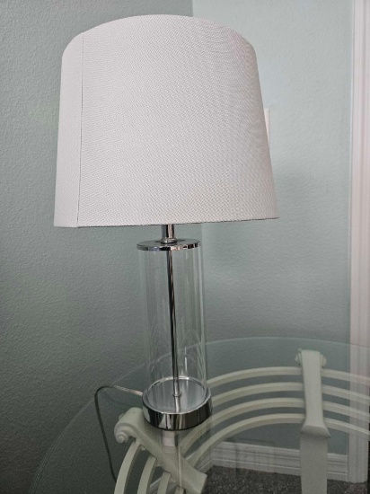 360 Lighting Modern Coastal Table Lamp, Fillable Center