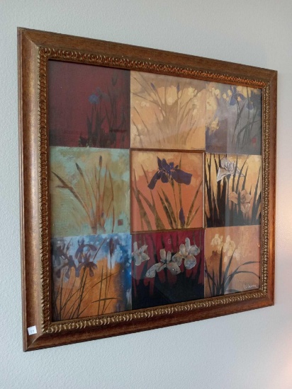 Large Tile-style Framed Wall Art