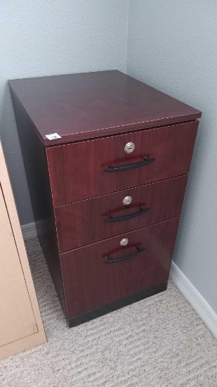 3 Drawer Modern Filing Cabinet, no contents.