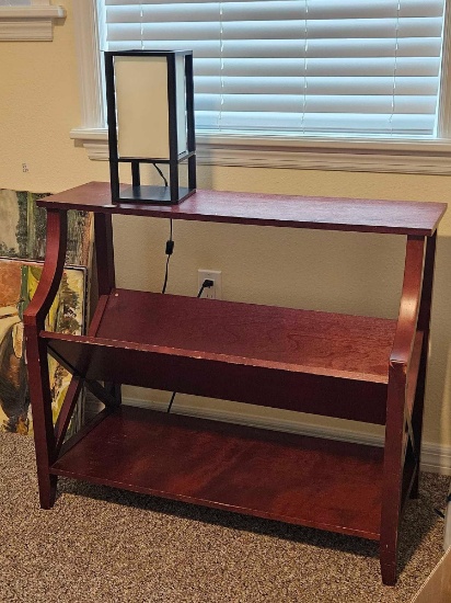 Simpli Home-Style Cross Hatch Bookcase
