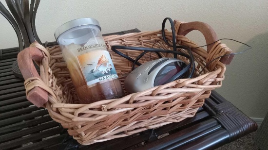 Wake up and Smell this Lot! Alarm Clock with Candle and Basket