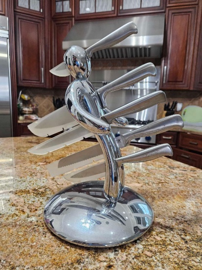 "The Ex", Unique Raffaele Iannello Designed Voodoo Knife Block / Holder