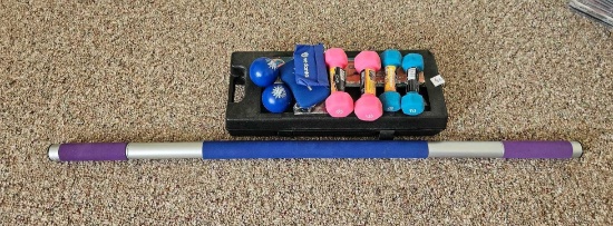 Exercise Group: including Weights and Sculpting Stick
