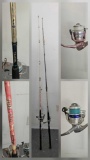 2 reel and rod sets Shakespeare and Daiwa