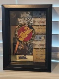 CALIFORNIA STATE RAIROAD MUSEUM SHADOW BOX WITH PATCH