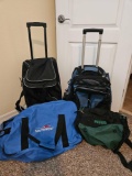 Let's take a trip! Luggage grouping- SOUTHWEST, NRA. , ROYAL CARRIBEAN and OUTTA HERE ROLLING BAGS