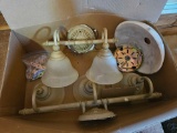 Vanity Lighting - 2 matching (2) and (3) lamp set, 1 globe style