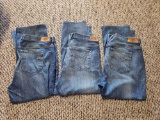 3 pairs of Harley Davidson Boot Cut Jeans