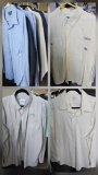 (10) MENS DRESS SHIRTS including BROOKS BROTHERS, GUY HARVEY LAUREN, IZOD,