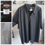 (3) Men's Harley Davidson Apparel 2XL Collared Shirts