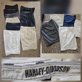 Men's Casual Apparel Shorts Grouping including Harley Davidson and Polo