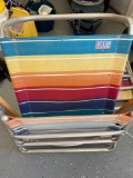 2 Rio beach folding beach chairs
