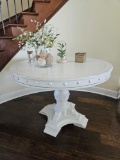 Crisp White Round Dinette Table