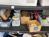 Contents of 4th shelf including Plumbing and tools