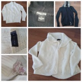 (9) Ladies' Apparel Sweaters including (XS-M) Karmen Finland, Hollister, Banana Republic, Guess