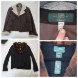 (4) Ladies' Cold Weather Apparel: Ralph Lauren, Bar III, Orvis, Cherokee 2-XL