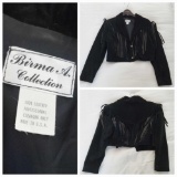(3) Fun Ladies' Fashion Jackets including fringed cropped leather & Linea by Louis Suede, Ralph