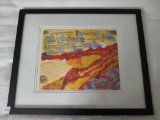 Acrylic monotype Print? titled 